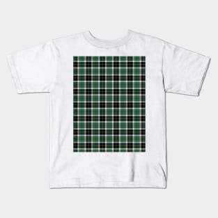 Green Plaid Kids T-Shirt